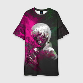 Детское платье 3D с принтом 2452 в городе Новоалтайск, 100% полиэстер | прямой силуэт, чуть расширенный к низу. Круглая горловина, на рукавах — воланы | 452452