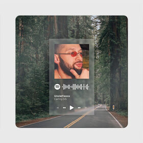 Магнит виниловый Квадрат с принтом Camry 3 5 Spotify - QR в городе Новоалтайск, полимерный материал с магнитным слоем | размер 9*9 см, закругленные углы | 3.5 | camry | love | qr | rofl | spotify | toyota | камри | любовь | мама | прикол | спотифай | тойота | юмор