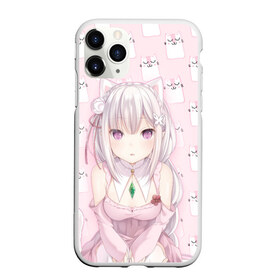 Чехол для iPhone 11 Pro Max матовый с принтом Эмилия в городе Новоалтайск, Силикон |  | anime | emilia | re zero | re: zero kara hajimeru isekai seikatsu | re: жизнь с нуля в альтернативном мире | неко | ре зеро | эмилия