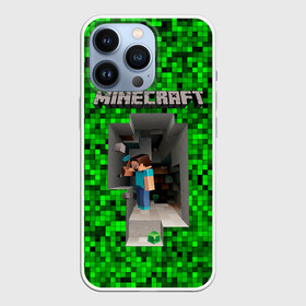 Чехол для iPhone 13 Pro с принтом Minecraft в городе Новоалтайск,  |  | minecraft | алекс | белый | блоки | ведьма | взрывчатка | визера | волк | гаст | добывать | дракон | зеленый куб | зомби | игра | крафт | крипер | кубики | лошадка | майн | майнкрафт | манкрафт | овечка | оцелот