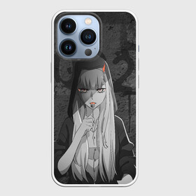 Чехол для iPhone 13 Pro с принтом Zero Two Меланхолия в городе Новоалтайск,  |  | Тематика изображения на принте: darling | darling in the franxx | zero two | вайфу | зеро ту | код 002 | любимый во франксе | франкс