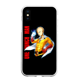 Чехол для iPhone XS Max матовый с принтом Сайтама One Punch Man в городе Новоалтайск, Силикон | Область печати: задняя сторона чехла, без боковых панелей | Тематика изображения на принте: anime | one punch man | аниме | анимэ | бэнг | ван панч мэн | ванпанчмен | генос | кинг | сайтама | соник | супер герой | торнадо | уан панч мен
