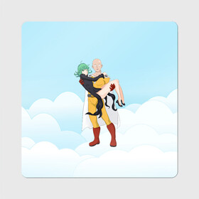 Магнит виниловый Квадрат с принтом Сайтама | One Punch Man в городе Новоалтайск, полимерный материал с магнитным слоем | размер 9*9 см, закругленные углы | Тематика изображения на принте: anime | one punch man | аниме | анимэ | бэнг | ван панч мэн | ванпанчмен | генос | кинг | сайтама | соник | супер герой | торнадо | уан панч мен