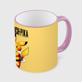 Кружка с полной запечаткой с принтом Пикачу | One Punch Man в городе Новоалтайск, керамика | ёмкость 330 мл | anime | chu | one punch man | pika | pokemon | аниме | анимэ | бэнг | ван панч мэн | ванпанчмен | пикачу | покемон | покемоны | сайтама | соник | супер герой | уан панч мен