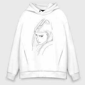 Мужское худи Oversize хлопок с принтом Warrior woman в городе Новоалтайск, френч-терри — 70% хлопок, 30% полиэстер. Мягкий теплый начес внутри —100% хлопок | боковые карманы, эластичные манжеты и нижняя кромка, капюшон на магнитной кнопке | fantasy | warrior | античность | воительница | доспехи | фэнтези