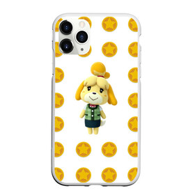 Чехол для iPhone 11 Pro Max матовый с принтом Animal crossing - Isabelle в городе Новоалтайск, Силикон |  | animal crossing | isabelle | детский | желтый | игра | изабелла | изабель | компьютерный | кроссинг | монеты | персонаж | подарок | узор | энимал кросинг