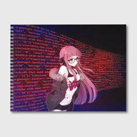 Альбом для рисования с принтом Футаба в городе Новоалтайск, 100% бумага
 | матовая бумага, плотность 200 мг. | futaba | megami tensei | persona | персона | персона 5 | футаба