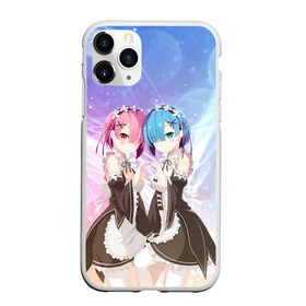 Чехол для iPhone 11 Pro Max матовый с принтом Рем и Рам в городе Новоалтайск, Силикон |  | anime | ram | re zero | re: zero kara hajimeru isekai seikatsu | re: жизнь с нуля в альтернативном мире | rem | горничные | демон | рам | ре зеро | рем | рэм