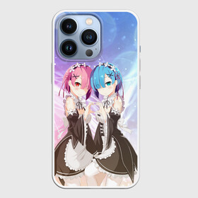 Чехол для iPhone 13 Pro с принтом Рем и Рам в городе Новоалтайск,  |  | anime | ram | re zero | re: zero kara hajimeru isekai seikatsu | re: жизнь с нуля в альтернативном мире | rem | горничные | демон | рам | ре зеро | рем | рэм