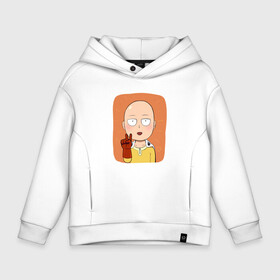 Детское худи Oversize хлопок с принтом Сайтама | One Punch Man в городе Новоалтайск, френч-терри — 70% хлопок, 30% полиэстер. Мягкий теплый начес внутри —100% хлопок | боковые карманы, эластичные манжеты и нижняя кромка, капюшон на магнитной кнопке | anime | one punch man | аниме | анимэ | бэнг | ван панч мэн | ванпанчмен | генос | кинг | сайтама | соник | супер герой | торнадо | уан панч мен