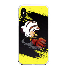 Чехол для iPhone XS Max матовый с принтом Сайтама One Punch Man в городе Новоалтайск, Силикон | Область печати: задняя сторона чехла, без боковых панелей | Тематика изображения на принте: anime | one punch man | аниме | анимэ | бэнг | ван панч мэн | ванпанчмен | генос | кинг | сайтама | соник | супер герой | торнадо | уан панч мен