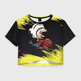 Женская футболка Crop-top 3D с принтом Сайтама One Punch Man в городе Новоалтайск, 100% полиэстер | круглая горловина, длина футболки до линии талии, рукава с отворотами | anime | one punch man | аниме | анимэ | бэнг | ван панч мэн | ванпанчмен | генос | кинг | сайтама | соник | супер герой | торнадо | уан панч мен