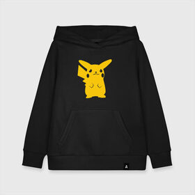 Детская толстовка хлопок с принтом PIKACHU в городе Новоалтайск, 100% хлопок | Круглый горловой вырез, эластичные манжеты, пояс, капюшен | anime | manga | pika pika | pikachu | pokemon | аниме | желтый | мультфильм | пика пика | пикачу | покемоны | япония