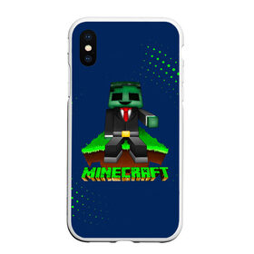 Чехол для iPhone XS Max матовый с принтом Minecraft в городе Новоалтайск, Силикон | Область печати: задняя сторона чехла, без боковых панелей | minecraft | алекс | белый | блоки | ведьма | взрывчатка | визера | волк | гаст | добывать | дракон | зеленый куб | зомби | игра | крафт | крипер | кубики | лошадка | майн | майнкрафт | манкрафт | овечка | оцелот