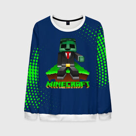 Мужской свитшот 3D с принтом Minecraft в городе Новоалтайск, 100% полиэстер с мягким внутренним слоем | круглый вырез горловины, мягкая резинка на манжетах и поясе, свободная посадка по фигуре | minecraft | алекс | белый | блоки | ведьма | взрывчатка | визера | волк | гаст | добывать | дракон | зеленый куб | зомби | игра | крафт | крипер | кубики | лошадка | майн | майнкрафт | манкрафт | овечка | оцелот