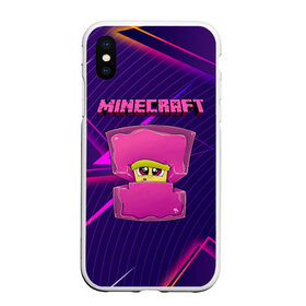 Чехол для iPhone XS Max матовый с принтом Minecraft в городе Новоалтайск, Силикон | Область печати: задняя сторона чехла, без боковых панелей | minecraft | алекс | белый | блоки | ведьма | взрывчатка | визера | волк | гаст | добывать | дракон | зеленый куб | зомби | игра | крафт | крипер | кубики | лошадка | майн | майнкрафт | манкрафт | овечка | оцелот