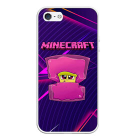 Чехол для iPhone 5/5S матовый с принтом Minecraft в городе Новоалтайск, Силикон | Область печати: задняя сторона чехла, без боковых панелей | Тематика изображения на принте: minecraft | алекс | белый | блоки | ведьма | взрывчатка | визера | волк | гаст | добывать | дракон | зеленый куб | зомби | игра | крафт | крипер | кубики | лошадка | майн | майнкрафт | манкрафт | овечка | оцелот