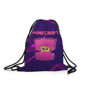 Рюкзак-мешок 3D с принтом Minecraft в городе Новоалтайск, 100% полиэстер | плотность ткани — 200 г/м2, размер — 35 х 45 см; лямки — толстые шнурки, застежка на шнуровке, без карманов и подкладки | minecraft | алекс | белый | блоки | ведьма | взрывчатка | визера | волк | гаст | добывать | дракон | зеленый куб | зомби | игра | крафт | крипер | кубики | лошадка | майн | майнкрафт | манкрафт | овечка | оцелот