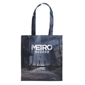 Шоппер 3D с принтом Metro Exodus в городе Новоалтайск, 100% полиэстер | Плотность: 200 г/м2; Размер: 34×35 см; Высота лямок: 30 см | 2033 | exodus | metro | metro 2033 | metro exodus | stalker | апокалипсис | диггер | дигеры | метро | разрушка | эпидемия