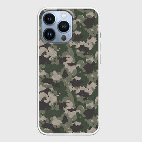 Чехол для iPhone 13 Pro с принтом Классический камуфляж в городе Новоалтайск,  |  | Тематика изображения на принте: 23 февраля | армия | военная | зелень | камуфляж | листья | маскировка | осень | охота | паттерн | рыбалка | солдат | текстуры