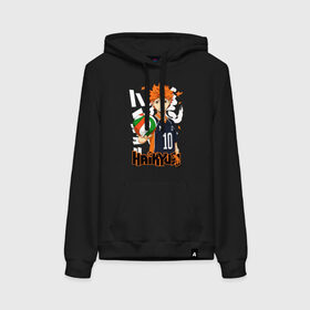 Женская толстовка с принтом ВОЛЕЙБОЛ!! HAIKYUU!! в городе Новоалтайск, френч-терри, мягкий теплый начес внутри (100% хлопок) | карман-кенгуру, эластичные манжеты и нижняя кромка, капюшон с подкладом и шнурком | anime | haikyu | haikyuu | karasuno | аниме | волейбол | ворон | карасуно | манга | мяч | сёё хината