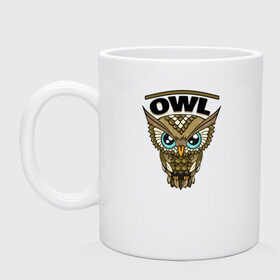 Кружка с принтом Owl в городе Новоалтайск, керамика | объем — 330 мл, диаметр — 80 мм. Принт наносится на бока кружки, можно сделать два разных изображения | 1 годик | love | дети | детские | любовь | малыш | малыши | ребенок