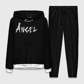 Женский костюм 3D (с толстовкой) с принтом ANGEL в городе Новоалтайск,  |  | angel | angelos | archangel | graffiti | inscription | messenger | saint | ангел | ангелок | ангелос | ангелочек | архангел | вестник | графити | надпись | посланник | святой