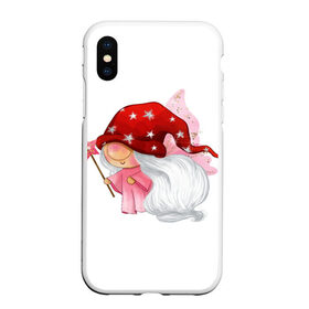 Чехол для iPhone XS Max матовый с принтом Гномик-чародей в городе Новоалтайск, Силикон | Область печати: задняя сторона чехла, без боковых панелей | Тематика изображения на принте: влюбленные | гном | день валентина | парные | парочки | праздник | шарик