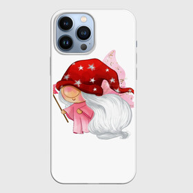 Чехол для iPhone 13 Pro Max с принтом Гномик чародей в городе Новоалтайск,  |  | Тематика изображения на принте: влюбленные | гном | день валентина | парные | парочки | праздник | шарик