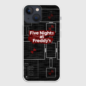 Чехол для iPhone 13 mini с принтом Five Nights At Freddy в городе Новоалтайск,  |  | 5 ночей с фредди | five nights at freddys | fnaf | игра | игрок | книга | логотип | пиццерия | подарок | страшилка | схема | фнаф | фредди