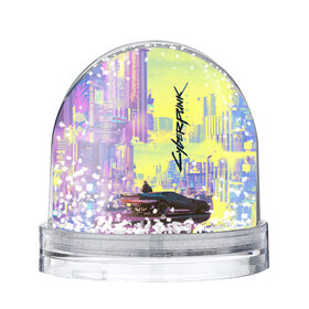 Снежный шар с принтом Cyberpunk 2077 в городе Новоалтайск, Пластик | Изображение внутри шара печатается на глянцевой фотобумаге с двух сторон | cd project red | cyberpunk 2077 | keanu reeves | samurai | игра | киану ривз | киберпанк 2077 | самураи