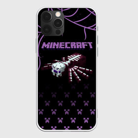 Чехол для iPhone 12 Pro Max с принтом Minecraft паук в городе Новоалтайск, Силикон |  | Тематика изображения на принте: minecraft | алекс | белый | блоки | ведьма | взрывчатка | визера | волк | гаст | добывать | дракон | зеленый куб | зомби | игра | крафт | крипер | кубики | лошадка | майн | майнкрафт | манкрафт | овечка | оцелот