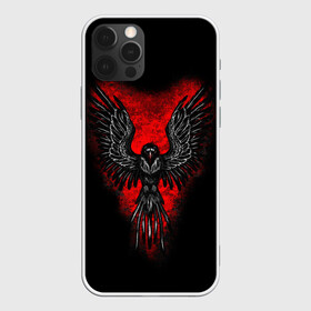 Чехол для iPhone 12 Pro Max с принтом Voron в городе Новоалтайск, Силикон |  | Тематика изображения на принте: ворон | крылья | перья | птица | сердце | тьма