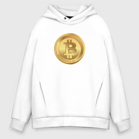 Мужское худи Oversize хлопок с принтом BTC в городе Новоалтайск, френч-терри — 70% хлопок, 30% полиэстер. Мягкий теплый начес внутри —100% хлопок | боковые карманы, эластичные манжеты и нижняя кромка, капюшон на магнитной кнопке | bitcoin | btc | биткоин | валюта | деньги | криптовалюта