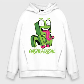 Мужское худи Oversize хлопок с принтом ROBLOX UNSPEAKABLE в городе Новоалтайск, френч-терри — 70% хлопок, 30% полиэстер. Мягкий теплый начес внутри —100% хлопок | боковые карманы, эластичные манжеты и нижняя кромка, капюшон на магнитной кнопке | roblox | unspeakable | игра | компьютерная игра | онлайн | онлайн игра | роблакс | роблокс