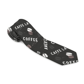 Галстук 3D с принтом Coffee в городе Новоалтайск, 100% полиэстер | Длина 148 см; Плотность 150-180 г/м2 | Тематика изображения на принте: americano | coffee | espresso | latte | nescafe | американо | бариста | бармен | капучино | кофе | кофевар | кофейные зерна | кофейня | кружка кофе | латте | макиато | моккачино | мокко | нескафе | чай | чашка кофе | шоколад