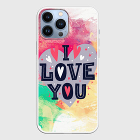 Чехол для iPhone 13 Pro Max с принтом Love в городе Новоалтайск,  |  | Тематика изображения на принте: 14 февраля | love | valentines day | день влюбленных | любовь | святой валентин