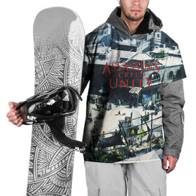 Накидка на куртку 3D с принтом Assassin’s Creed Unity в городе Новоалтайск, 100% полиэстер |  | Тематика изображения на принте: black flag | brotherhood | chronicles | creed | game | origins | revelations | rogue | syndicate | unity | valhalla | альтаир | ассасин | игры | кинжал | пираты