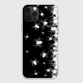 Чехол для iPhone 12 Pro Max с принтом Пауки в городе Новоалтайск, Силикон |  | Тематика изображения на принте: black and white | dark | halloween | horror | spiders | жуки | клещ | краска | минимализм | монохромный | ночь | пауки | паутина | паучки | паучок | страшный | сумерки | темный | тьма | ужасы | уличный | хеллоуин | хоррор
