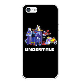 Чехол для iPhone 5/5S матовый с принтом Undertale в городе Новоалтайск, Силикон | Область печати: задняя сторона чехла, без боковых панелей | game | games | undertale | андертеил | андертэйл | игра | игры | приключения | скелет