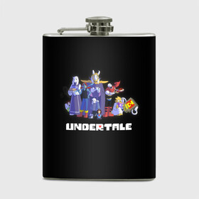 Фляга с принтом Undertale в городе Новоалтайск, металлический корпус | емкость 0,22 л, размер 125 х 94 мм. Виниловая наклейка запечатывается полностью | Тематика изображения на принте: game | games | undertale | андертеил | андертэйл | игра | игры | приключения | скелет