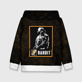 Детская толстовка 3D с принтом Bandit в городе Новоалтайск, 100% полиэстер | двухслойный капюшон со шнурком для регулировки, мягкие манжеты на рукавах и по низу толстовки, спереди карман-кенгуру с мягким внутренним слоем | bandit | r6s | rainbow six siege | бандит | оперативник | персонаж