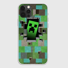 Чехол для iPhone 12 Pro Max с принтом Minecraft в городе Новоалтайск, Силикон |  | minecraft | видеоигры | зеленый человечек | майнкрафт | пикселы
