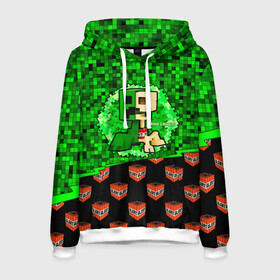 Мужская толстовка 3D с принтом Minecraft в городе Новоалтайск, 100% полиэстер | двухслойный капюшон со шнурком для регулировки, мягкие манжеты на рукавах и по низу толстовки, спереди карман-кенгуру с мягким внутренним слоем. | minecraft | алекс | белый | блоки | ведьма | взрывчатка | визера | волк | гаст | добывать | дракон | зеленый куб | зомби | игра | крафт | крипер | кубики | лошадка | майн | майнкрафт | манкрафт | овечка | оцелот