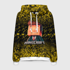 Мужская толстовка 3D с принтом Minecraft в городе Новоалтайск, 100% полиэстер | двухслойный капюшон со шнурком для регулировки, мягкие манжеты на рукавах и по низу толстовки, спереди карман-кенгуру с мягким внутренним слоем. | minecraft | алекс | белый | блоки | ведьма | взрывчатка | визера | волк | гаст | добывать | дракон | зеленый куб | зомби | игра | крафт | крипер | кубики | лошадка | майн | майнкрафт | манкрафт | овечка | оцелот