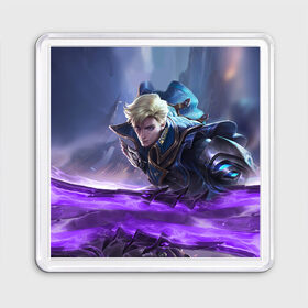 Магнит 55*55 с принтом Алукард - Mobile Legends в городе Новоалтайск, Пластик | Размер: 65*65 мм; Размер печати: 55*55 мм | Тематика изображения на принте: alukard | bang bang | game | mlbb | moba | mobile legends | warrior | алукард | боец | воин | герой | защитник | игра | игра на телефон | легенда | персонаж