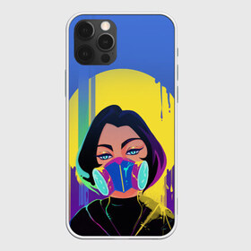 Чехол для iPhone 12 Pro Max с принтом AntiCorona в городе Новоалтайск, Силикон |  | covid | девушка в маске | коронавирус | лицо девушки | самоизоляция