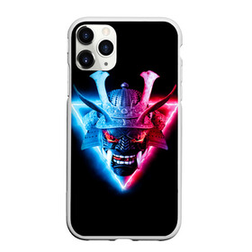 Чехол для iPhone 11 Pro Max матовый с принтом Samurai в городе Новоалтайск, Силикон |  | Тематика изображения на принте: samurai | неон самурай | рога | самурай