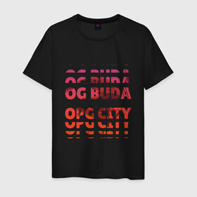 Мужская футболка хлопок с принтом OG Buda OPG City Strobe Effect в городе Новоалтайск, 100% хлопок | прямой крой, круглый вырез горловины, длина до линии бедер, слегка спущенное плечо. | Тематика изображения на принте: buda | budek | city | gang | hip hop | lil buda | merch | music | og buda merch | og buda мерч | opg | банда | буда | григорий | диибо | лил буда | лого | ляхов | мерч | музыка | о джи | оджи | опг | реп | рэп | сити | стробоскоп | строуб | тек