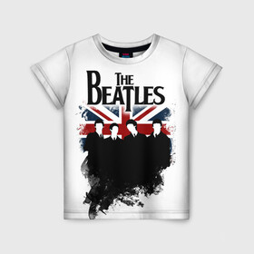 Детская футболка 3D с принтом THE BEATLES в городе Новоалтайск, 100% гипоаллергенный полиэфир | прямой крой, круглый вырез горловины, длина до линии бедер, чуть спущенное плечо, ткань немного тянется | the beatles | битлз | битлс | битлы | джон леннон | джордж харрисон | пол маккартни | ринго старр